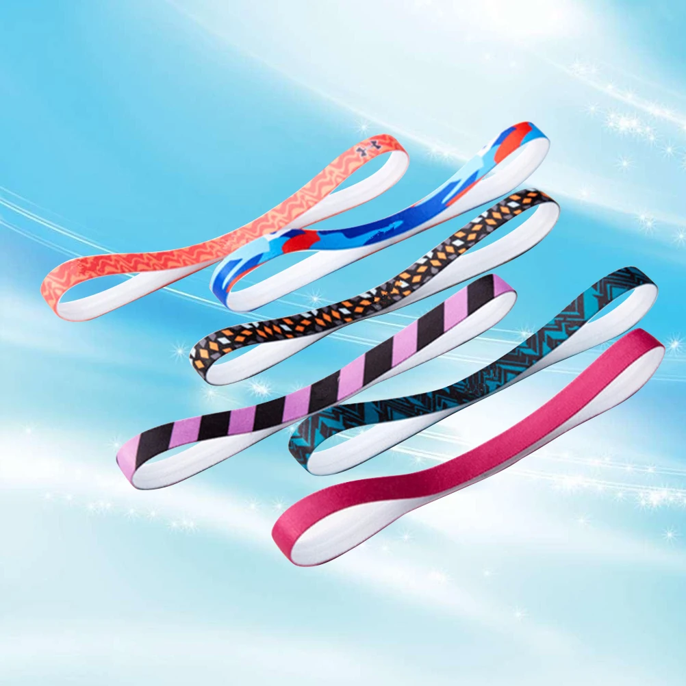 

6 Pcs Anti-slip Hair Strap Headband Man Men for Sweatband Sports Silicone Elastic Quick Dry