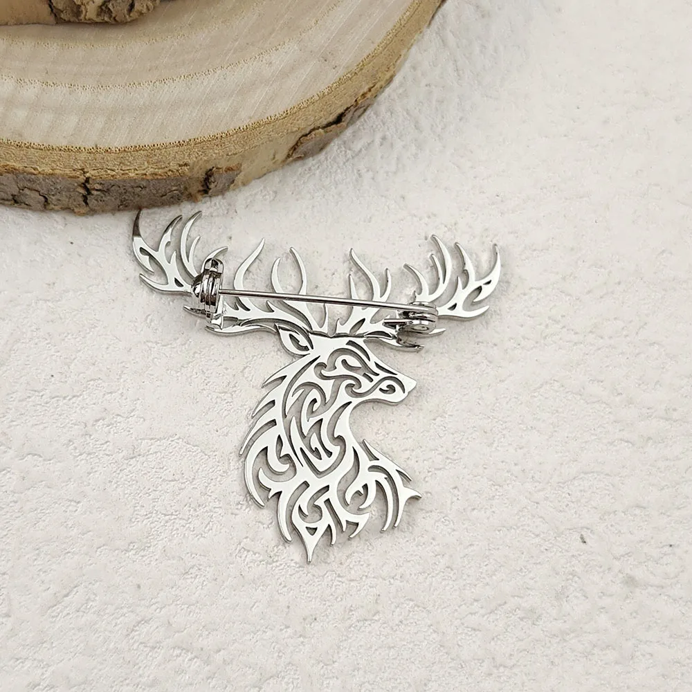 بروش من الفولاذ المقاوم للصدأ مطلي بالذهب عيار 18 قيراط على طراز الشرير المجوف، وإكسسوارات البدلة السوداء، ومجموعة مطابقة لحفلات الزفاف #4