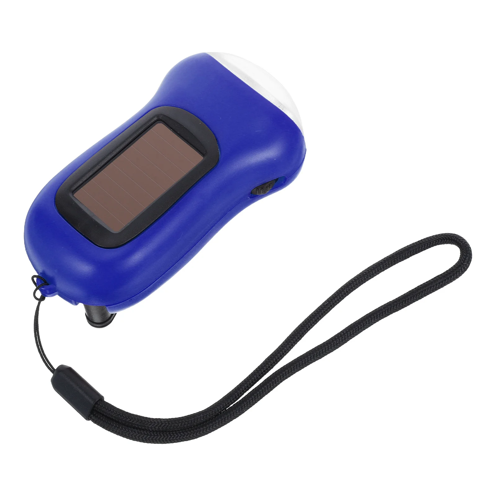 

Hand Crank Solar Powered Flashlight Orange Portable Rechargeable Emergency Survival Light No Camping Outdoor Hiking