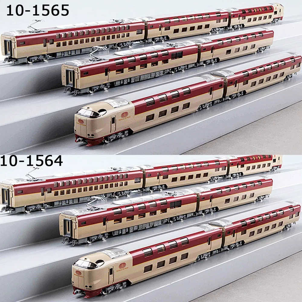 

Kato N-type 1/160 Scale Model Train Series 85 Sunrise Express Sleeper Train 10-1564/5 7-car/14-car Set, Boy's Toy Gift