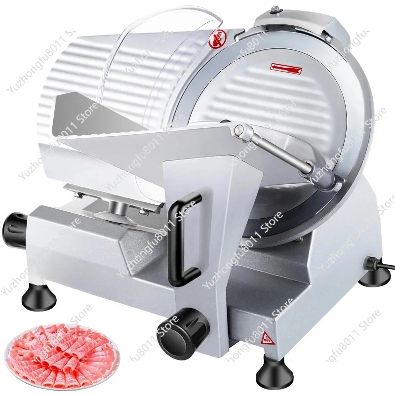 

240W Commercial Meat Slicer Electric Deli Food Slicer "10" Carbon Steel Blade Electric Food Slicer Kitchen Appliances
