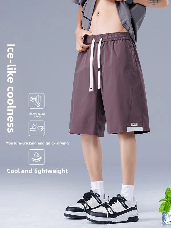 

Новая летняя мужская повседневная свободная прямая рабочая одежда orts Faionable, винтажные баскетбольные спортивные брюки длиной пять четвертей