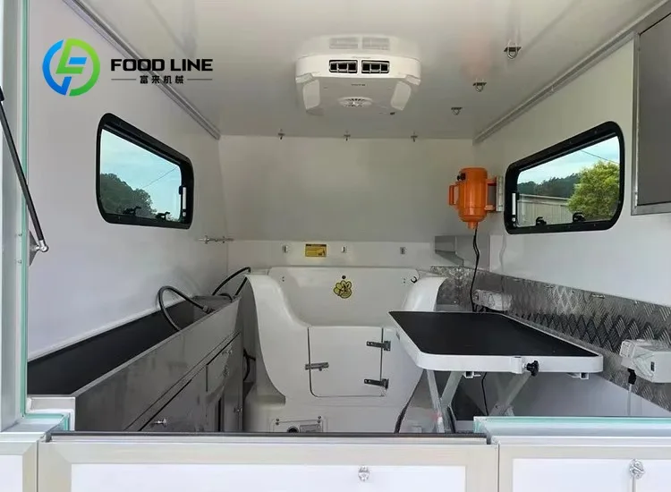 Professional Mobile Dog Grooming Trailer Standard Configuration For Pet Clinics Grooming Shops And Mobile Service Teams To Use