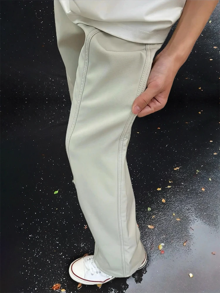 

Мужские мягкие брюки-карго American Sle, осенние прямые брюки Qui Dry, повседневные брюки, облегающие брюки чистого кроя, рабочая одежда