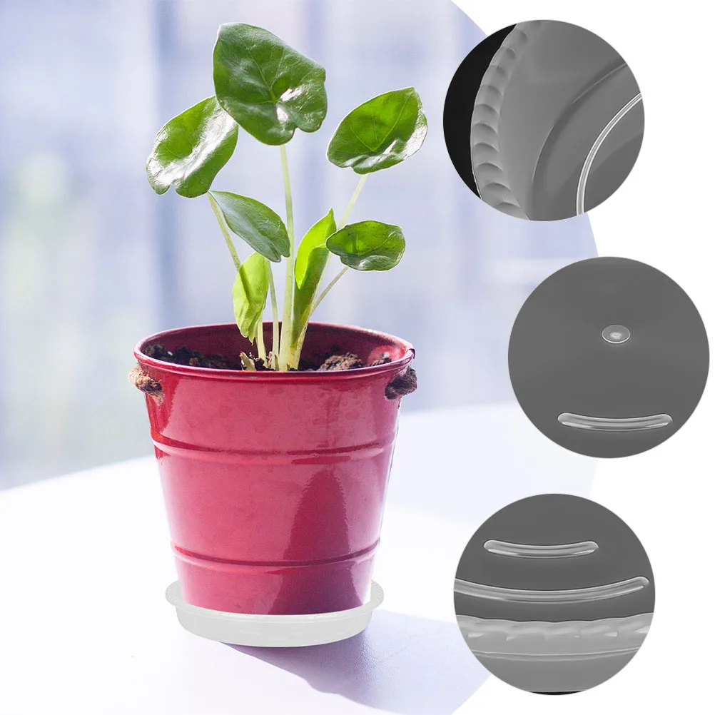 

10 Pcs Flower Pot Chassis Tray Saucer for Potted Plants Trays Plastic Planter Outdoor