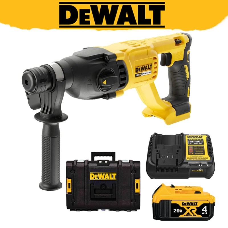 DEWALT DCH133 20V MAX XR Brushless Rotary Hammer Drill D-Handle Multifunctional Variable Speed Industrial Rechargeable Drill Set