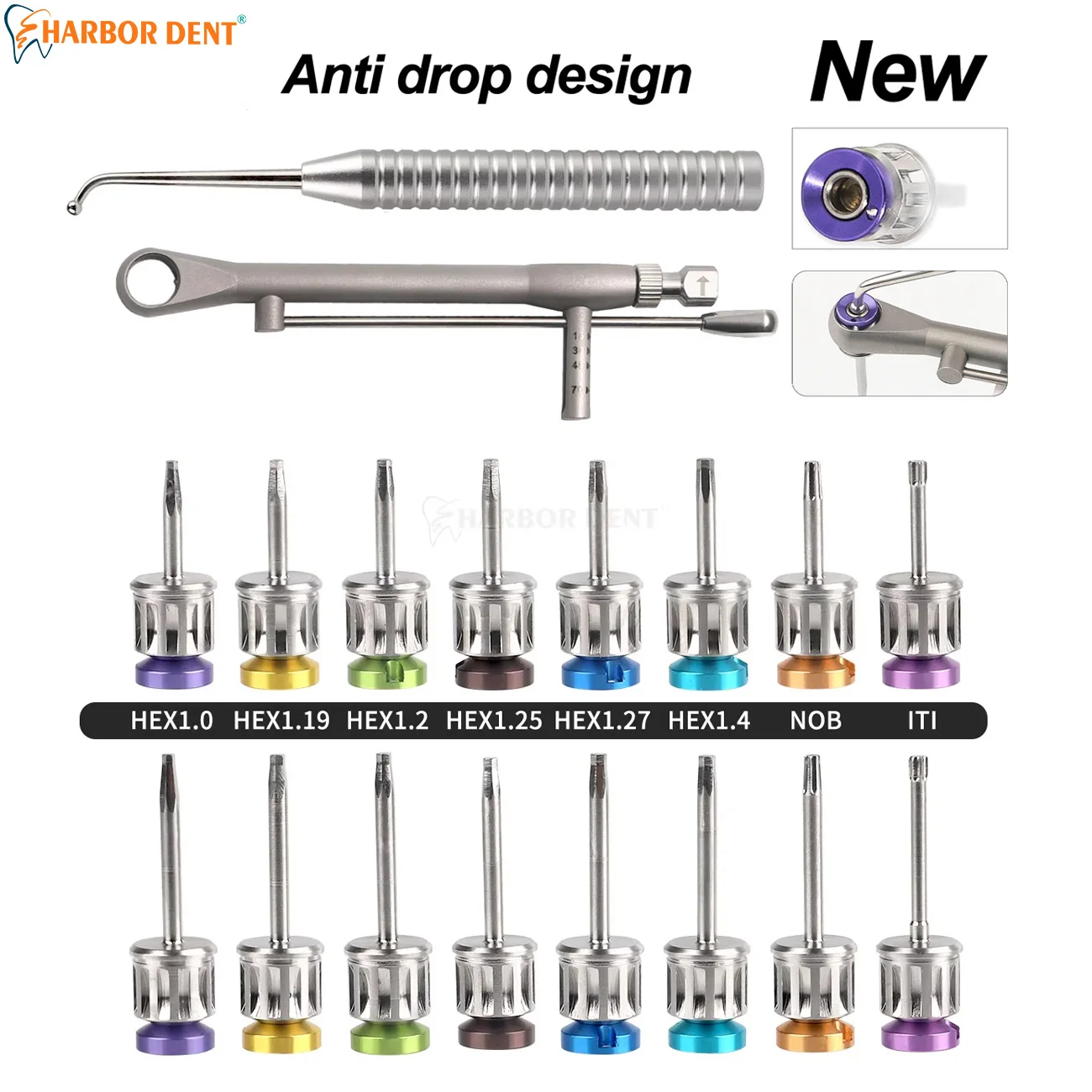 

1Pc New Dental Implant Torque Screw / Screwdriver Carrier Stainless Steel Restoration Tools Dentistry Equipment