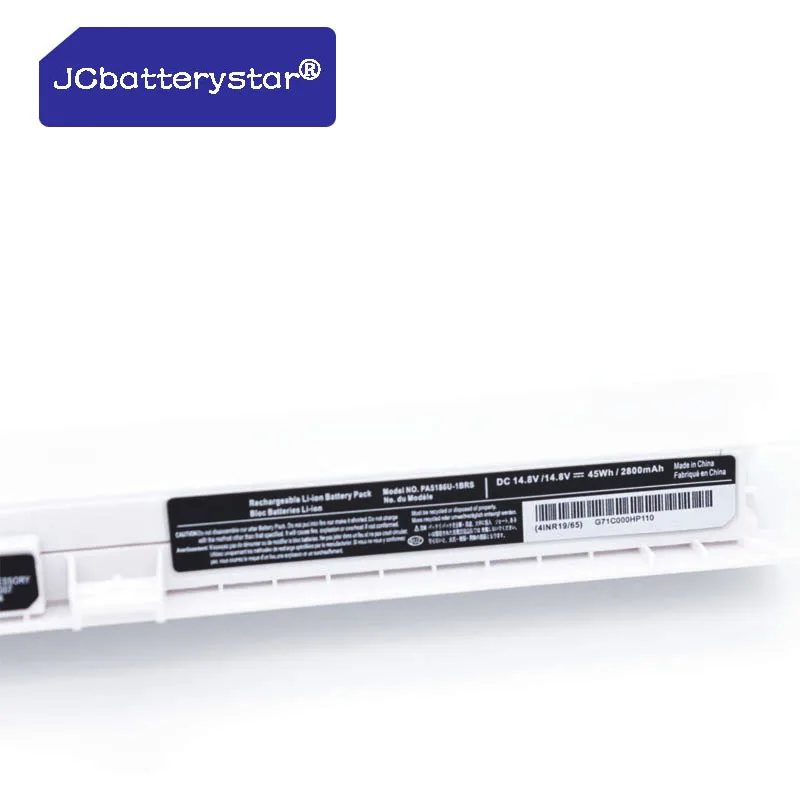 Imagem -04 - Jcbatterystar-bateria do Portátil para Toshiba Satellite Pa5185u Pa5185u1brs L50-b C55-b5200 C50-b-14d L55-b5267 C50-b-17k C55-a-1d5