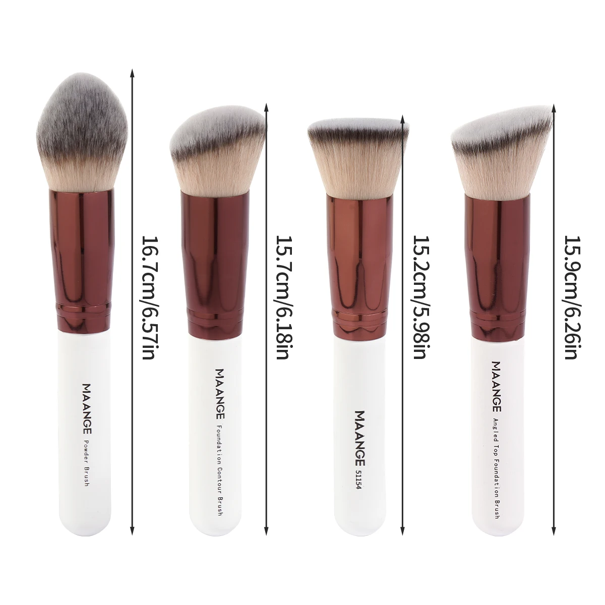 メイクブラシキット 4本セット ケース付き ファンデーション コンシーラー パウダーメイクブラシ 柔らかいふわふわの毛 ビッグコスメティックブラシセット ビューティー