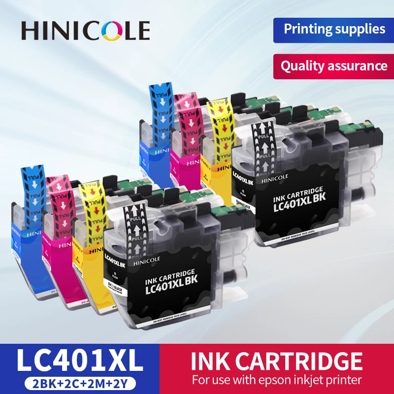 

HINICOLE новый LC401 XL LC401XL струйный картридж, совместимый с принтером Brother J1010DW J1012DW J1170DW J5340DW J5345DW
