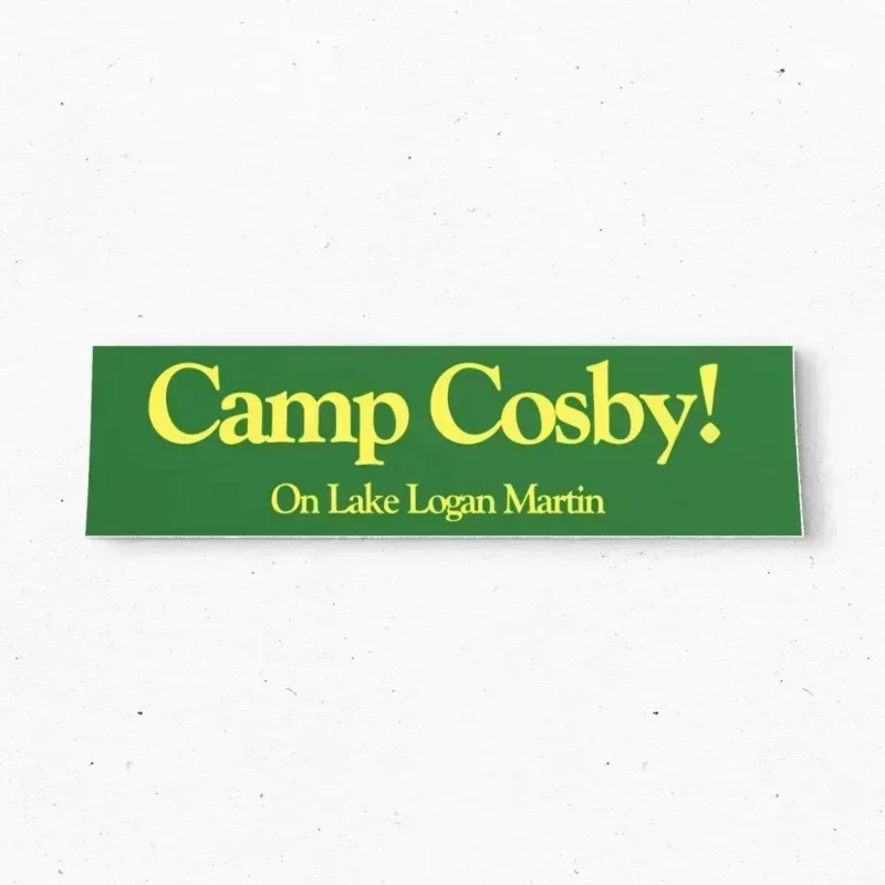 

Наклейка на бампер Camp Cosby Alabama-Tourism USA в винтажном стиле-виниловая наклейка 80-х годов-наклейки на бампер-наклейки на автомобиль