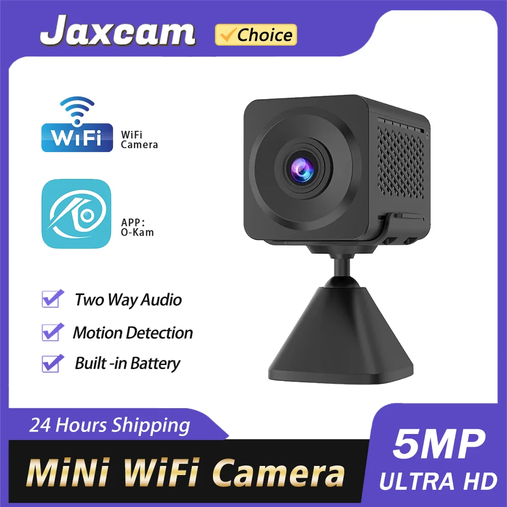 

Mini 5MP O-Kam WiFi Camera Video Indoor battery Monitor Two Way Audio HD Security Protection Surveillance Portable Ip Camera