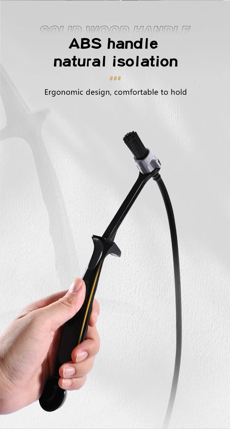 Cepillo de limpieza a vapor resistente al calor para cafeteras, cepillo de limpieza para máquinas de espresso, cabezal d