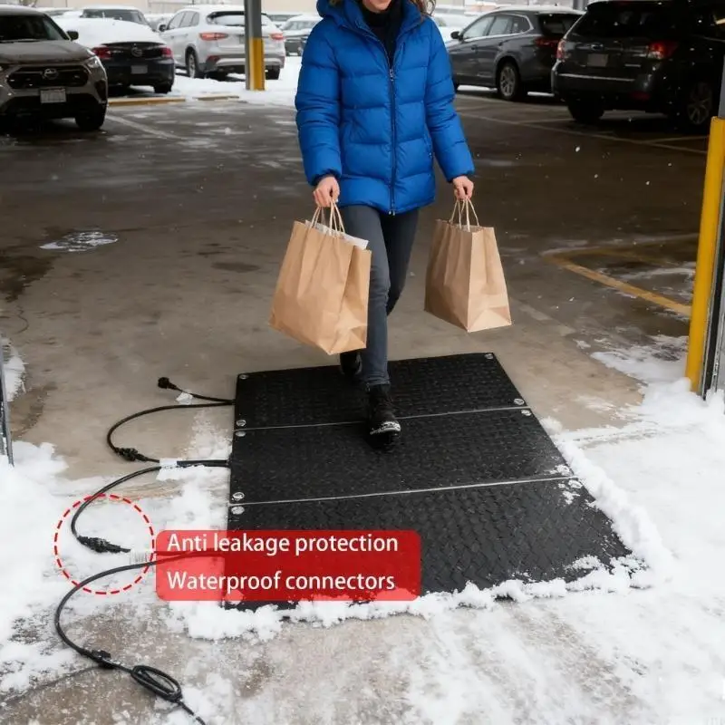 

Flexible Outdoor Heating Mat 30x90cm 220V Consistent for Efficient Ice Melting Various Terrains Permanent Rubber Build M4YD