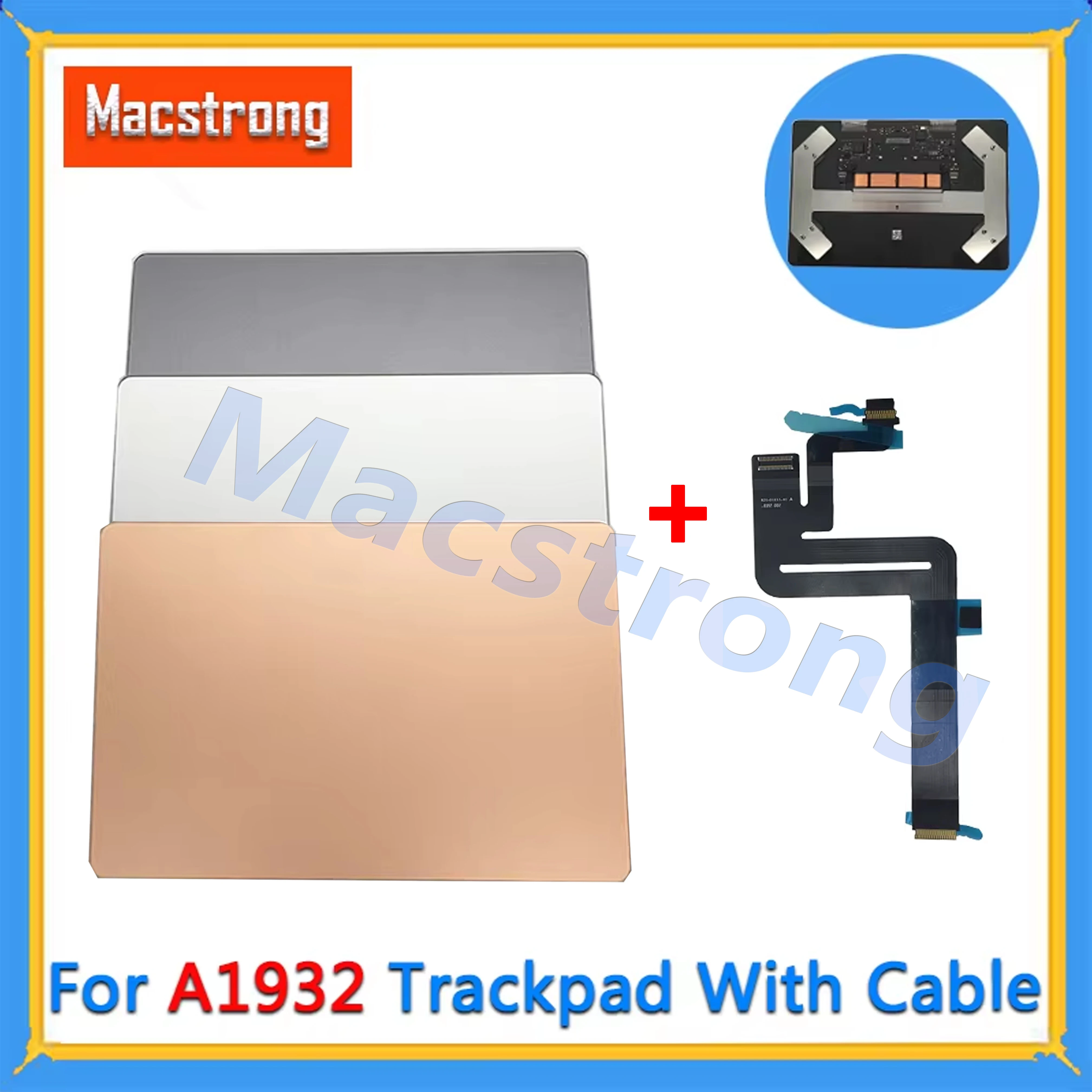 

Тачпад A1932 2018 года с гибким кабелем 821-01833-02 для MacBook Air 13 дюймов, трекпад A1932, только замена серого/золотого цвета