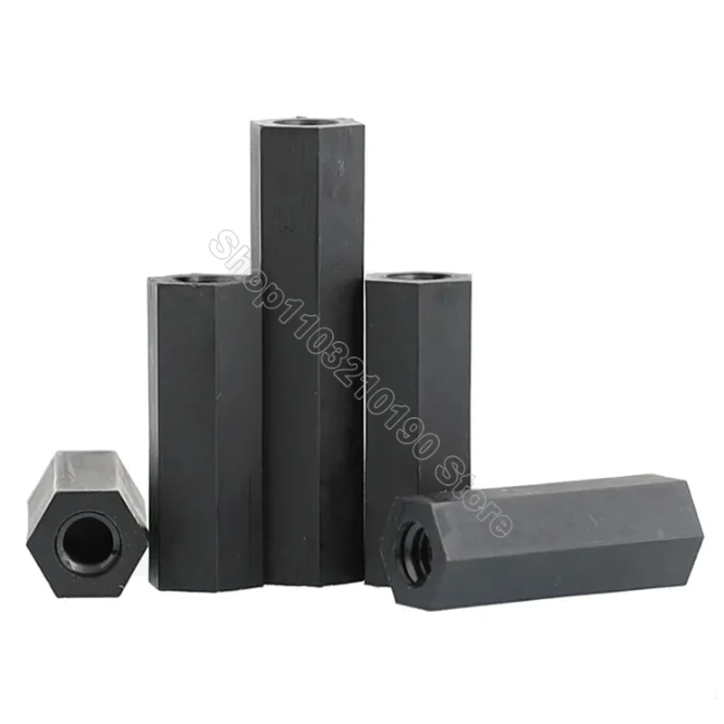 

5-50Pcs Black Nylon Hex Female to Female Standoff M2 M2.5 M3 M4 M5 Plastic Mount Hexagon PCB Motherboard Spacer Pillar Board Nut