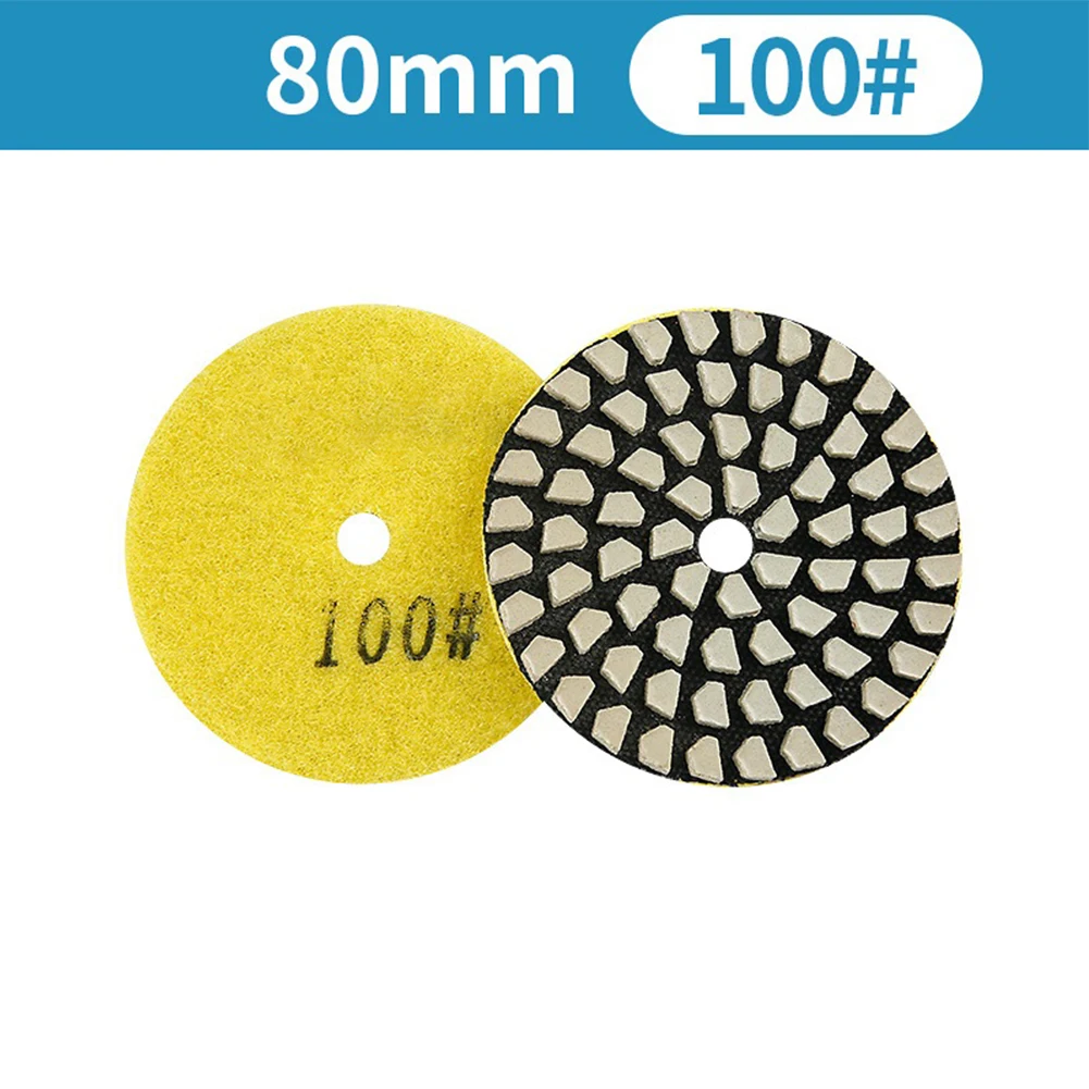 3in Dry Polishing Pad for Marble Granite and Concrete Multiple Grit Options for Efficient Polishing Performance