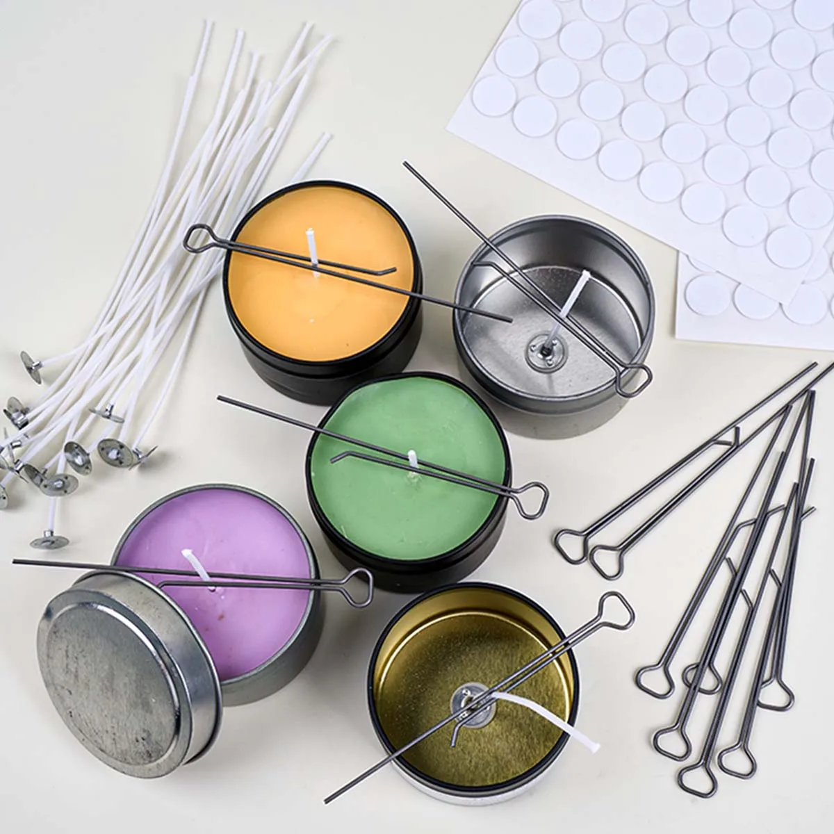 5/10 قطعة شمعة الفتيل أصحاب كليب عدة DIY الفتيل توسيط جهاز المثبت أصحاب الفولاذ المقاوم للصدأ الشموع صنع أدوات الإمدادات #3