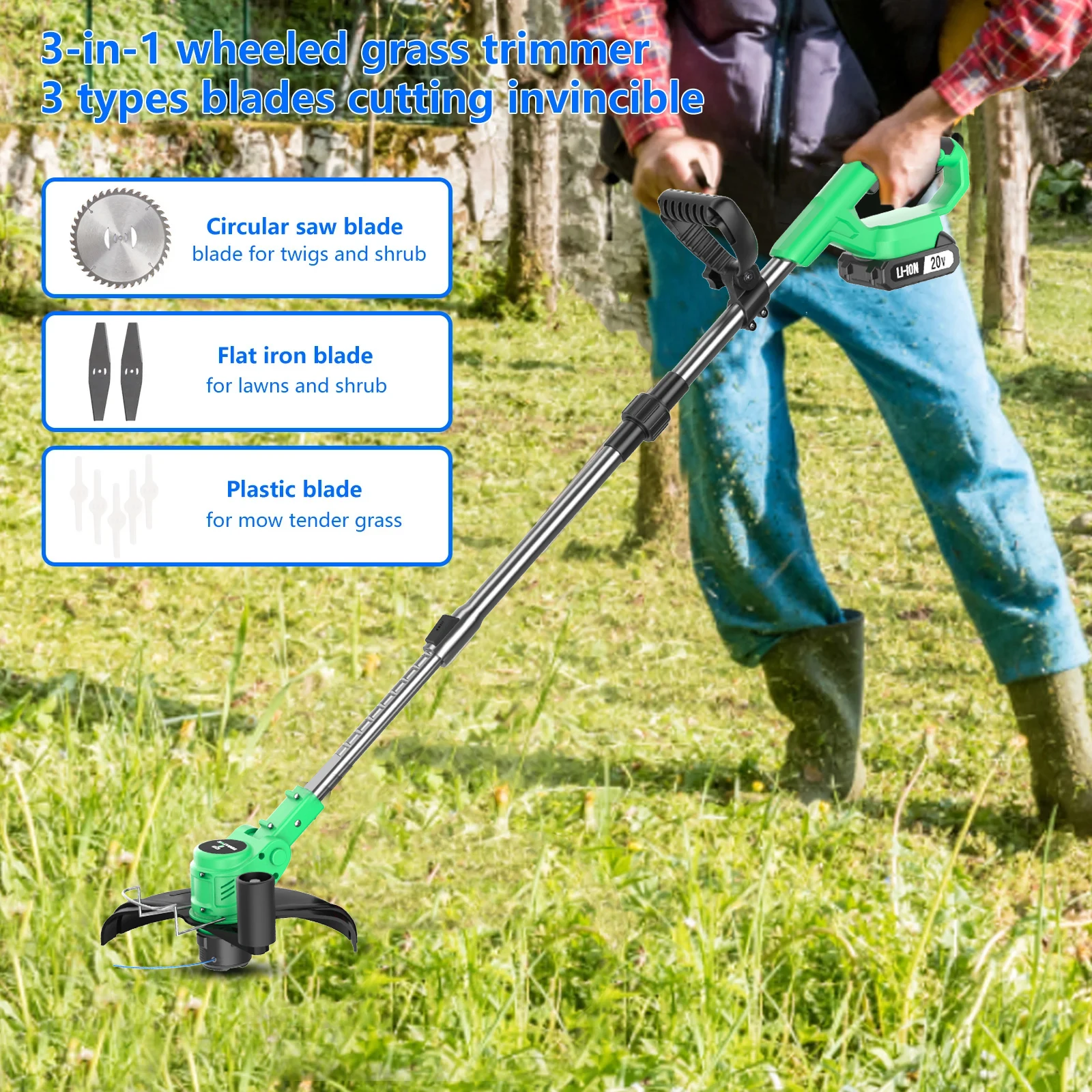 TEGATOK 6 szt. Proste sznury trawiaste do kosy, sznur słomkowy, odporny na zużycie, zamiennik głowicy kosy, do użytku na zewnątrz w ogrodzie