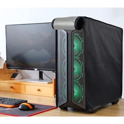 PC Computer Dust Cover Mid-Tower Protective Cover  Heavy-Duty Host Dust-Proof And Waterproof Cover With Zipper