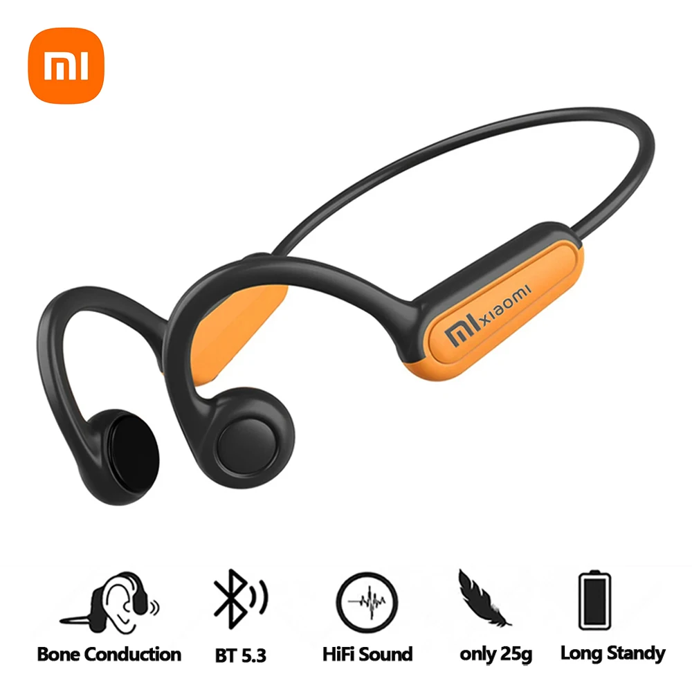 Xiaomi Mijia Bone Conduction Earphones Bluetooth 5.3 Sports Wireless Headphones Ear Hook Sports Headset for Running Driving