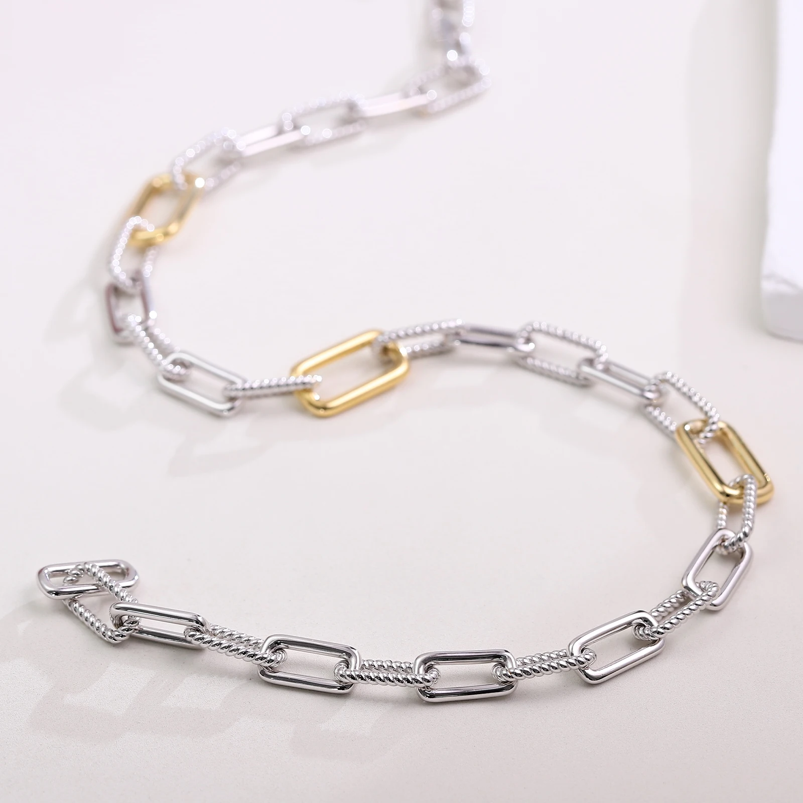 

Прованс хип-хоп Necelace 14KGold Silver Link Chain Уличная одежда Ювелирные изделия для мужчин Рэпер Майами Уличные вечеринки Аксессуары на заказ
