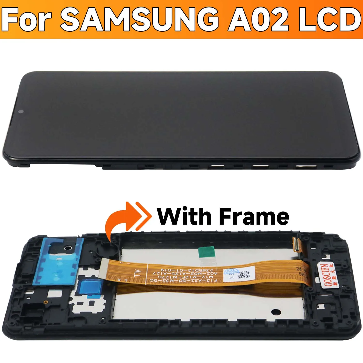 6.5 inch For Samsung Galaxy A02 Display A022 A022M A022F A022G SM-A022F LCD display touch screen with frame assembly Replace