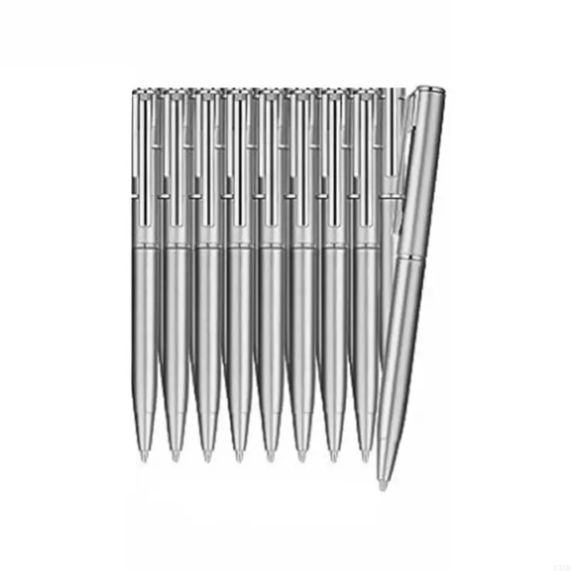 U75B 10pcs Metal Ballpoint Pen Offic