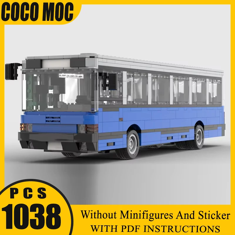 

City Cars Model Technology Modular Blocks Speed Champions Scale Bus Moc Building Bricks Gifts Toys Children DIY Sets Assembly