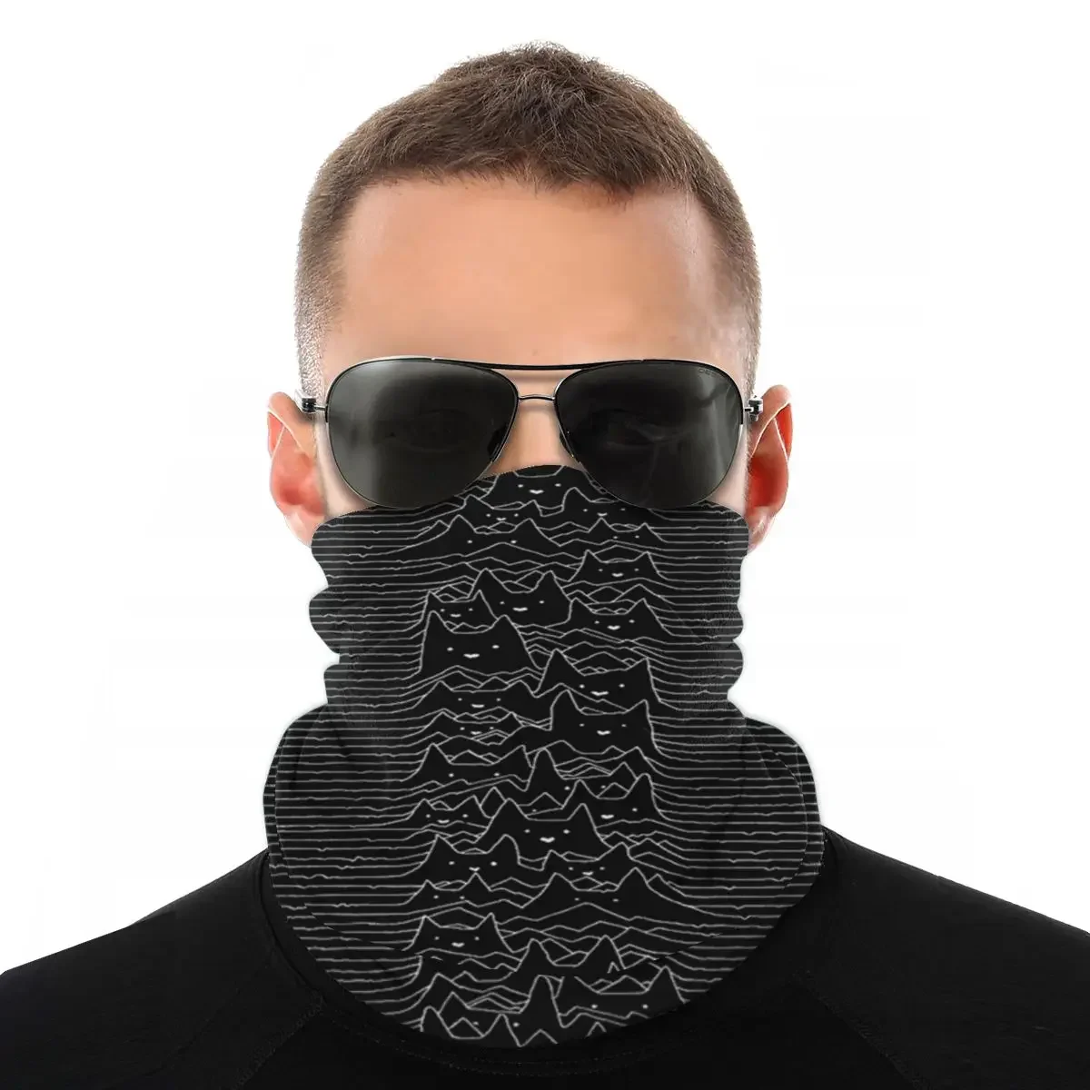 New Joy Division Kitties Pop Scarves Neck Face Mask Men Women Fashion Tube Mask Neck Bandana Windproof Headband Biking Climbing
