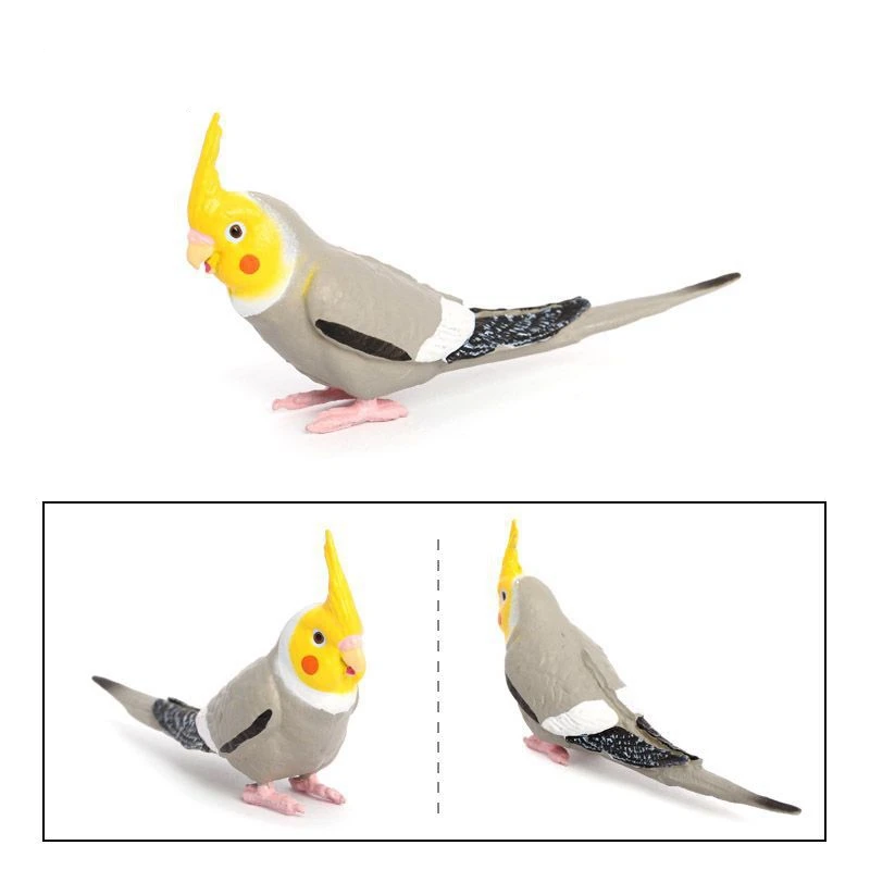 محاكاة كوكاتيل نموذج سطح المكتب الببغاء زخرفة الطيور الصغيرة ديكور المنزل #2