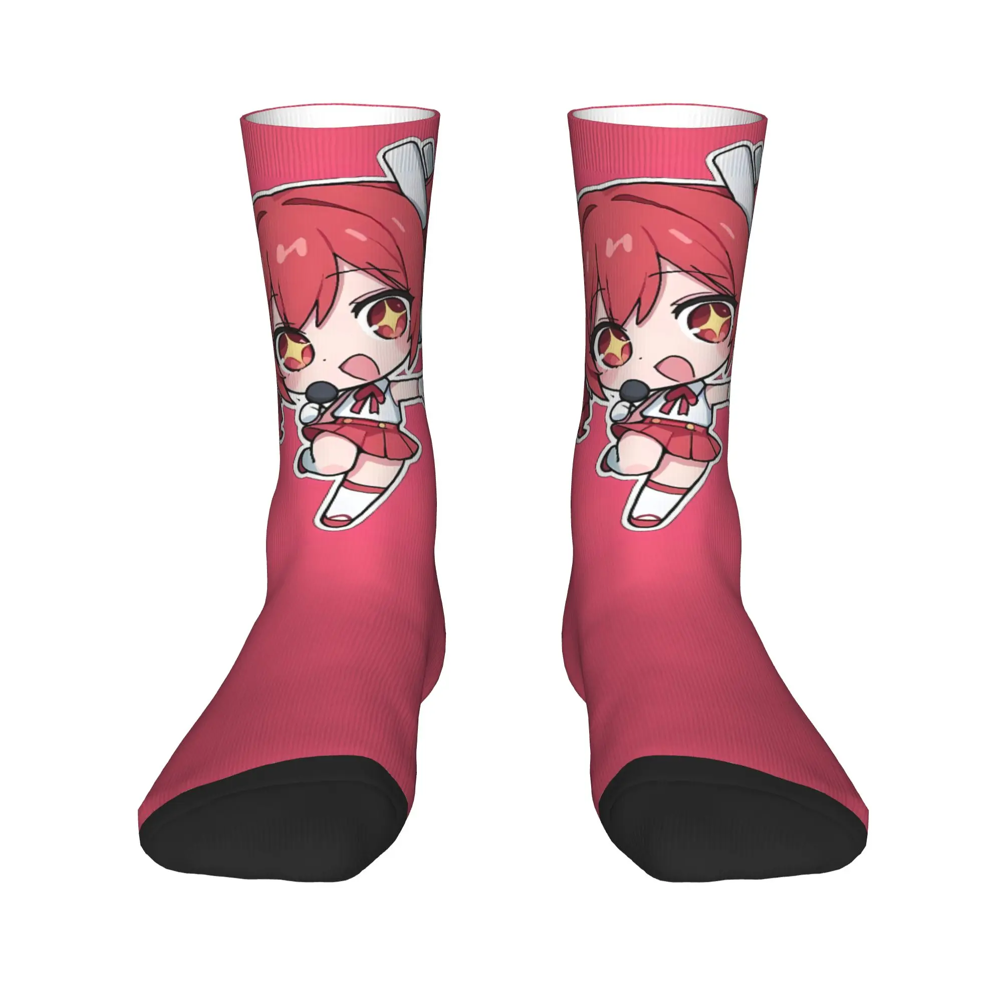 Men Socks Kasane Teto Tiny Chibi Manga  Stockings Autumn Funny Warm Soft Socks Design Cycling Non Slip Socks