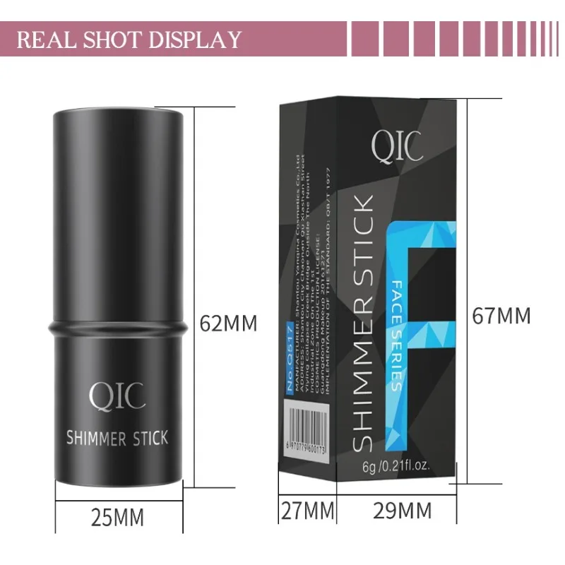 عصا كونتور متعددة الوظائف من QIC - هايلايتر، أحمر خدود وخافي عيوب البشرة، قم بإنشاء مكياج كريمي للوجه ثلاثي الأبعاد مناسب للمبتدئين #6