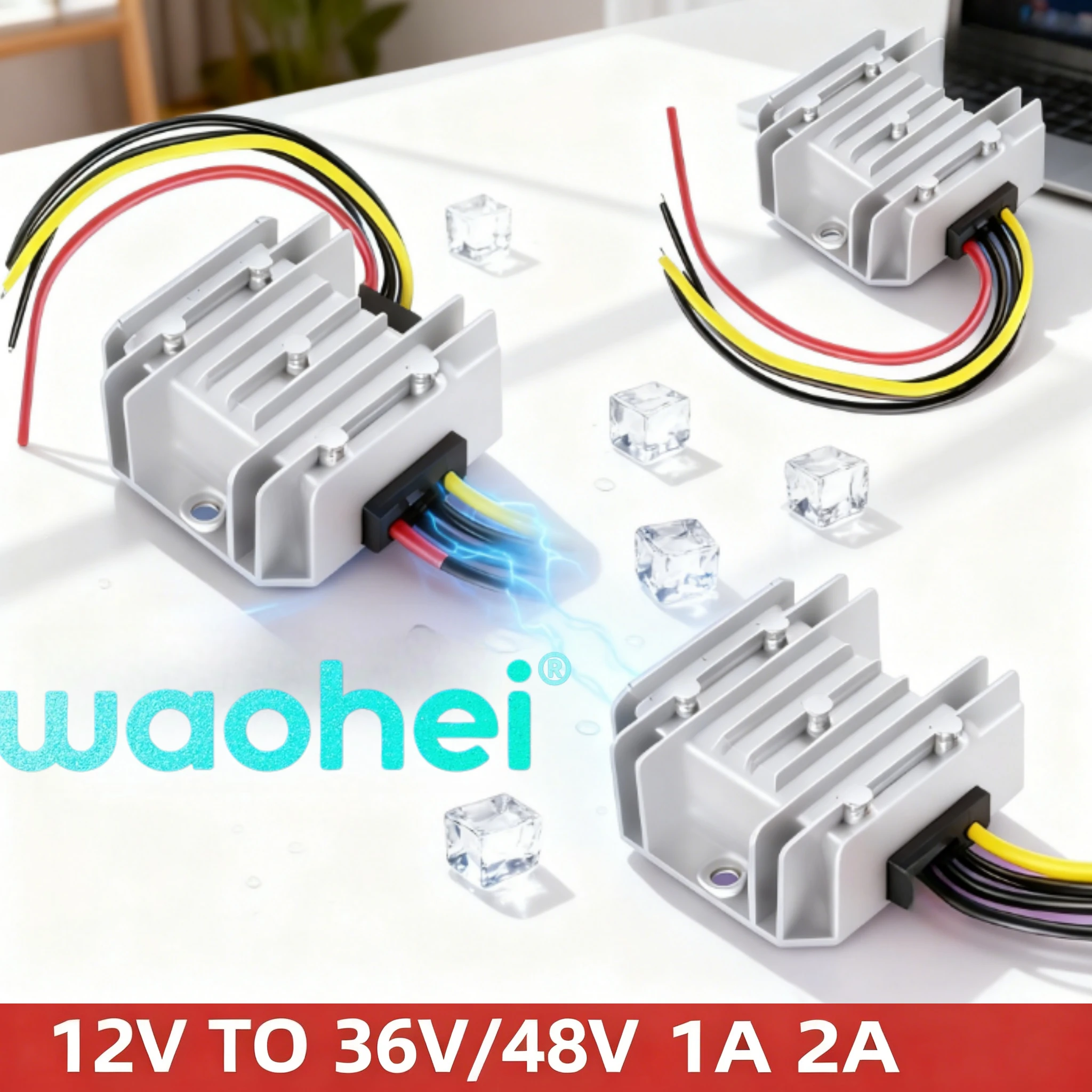 

12V to 36V/48V 1A 2A DC DC Boost Step-Up Auto Power Converter Regulator Voltage Transformer Supply Module for Car Boat CE ROHS