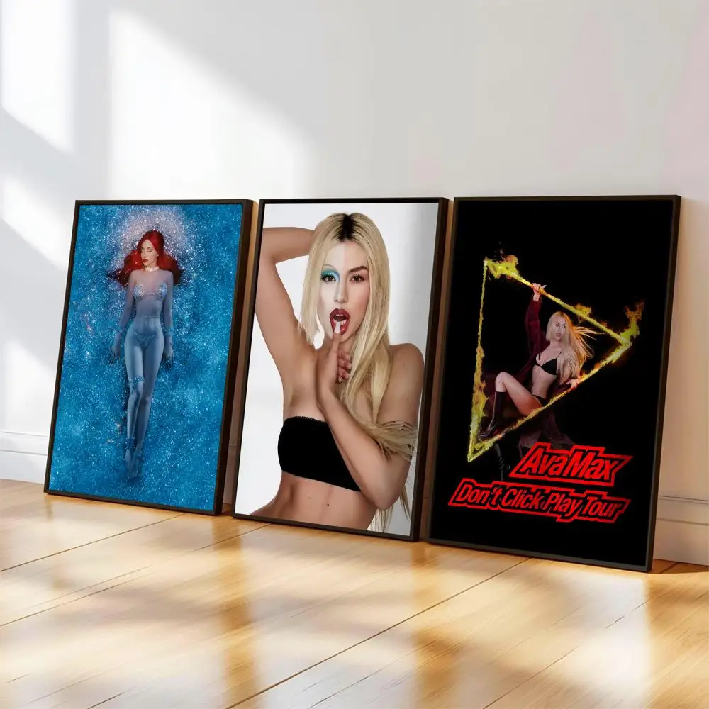 A-AVA MAX Don't Click Play Poster, Musik-Album-Cover für Zimmer, Leinwandgemälde, Kunstdruck, Heimwanddekoration, Bild, Geschenk