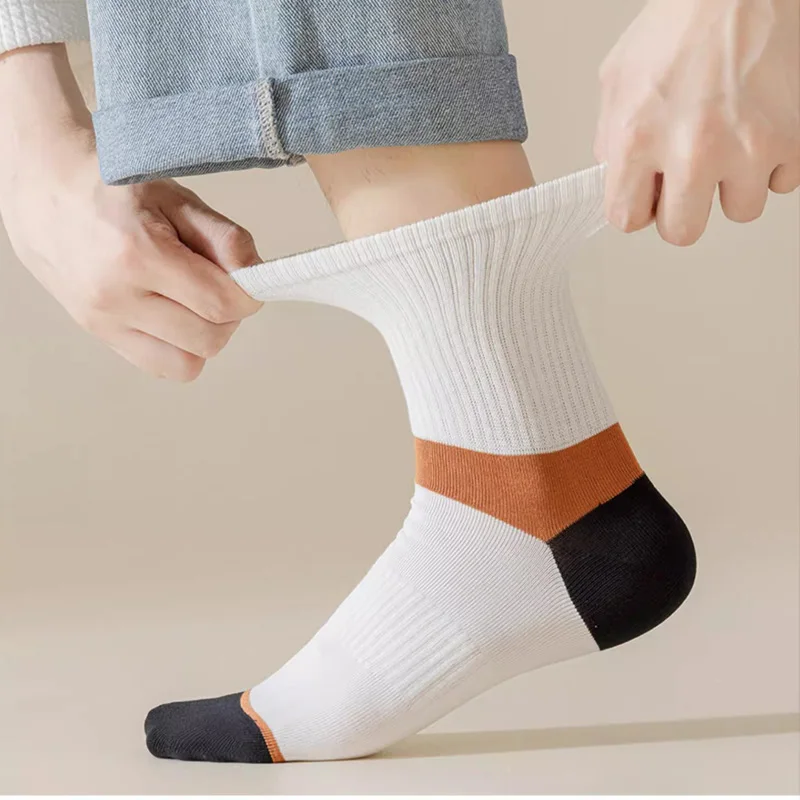 6 Paar atmungsaktive Baumwollsocken für Herren, Sportsocken, Herbst-Winter-Socken, schweißabsorbierend, geruchshemmend, Business-Socken, hohe Qualität – Detail 11