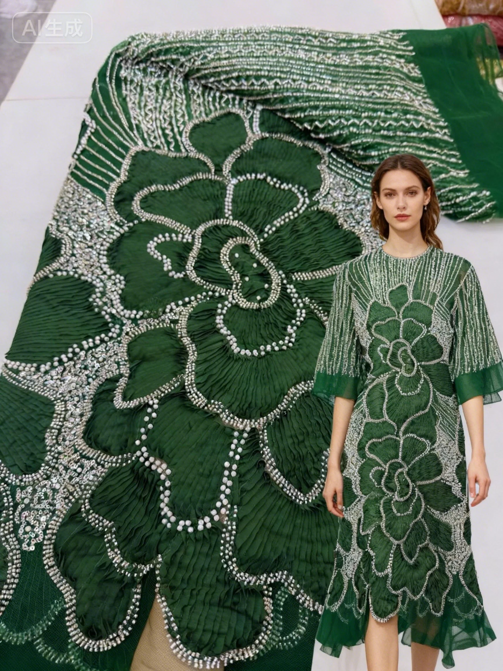 ผ้าลูกไม้ตาข่ายประดับลูกปัดหนักสไตล์แอฟริกันสุดหรู ปี 2026 คุณภาพสูง ผ้าลูกไม้ปักเลื่อมแบบไนจีเรียใหม่ สำหรับตัดเย็บชุดแต่งงาน ชุดคริสต์มาส สำหรับผู้หญิง