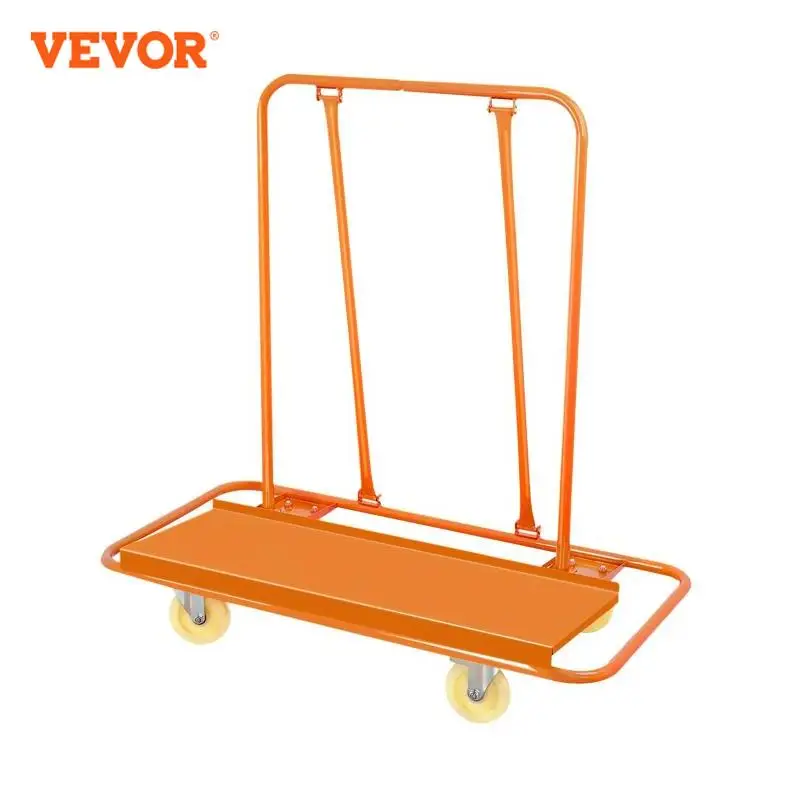 VEVOR 3000LBS Professional Drywall Cart Dolly For Handling Wall Panels Drywall rock Sheet Panel Service Cart Heavy Duty Casters