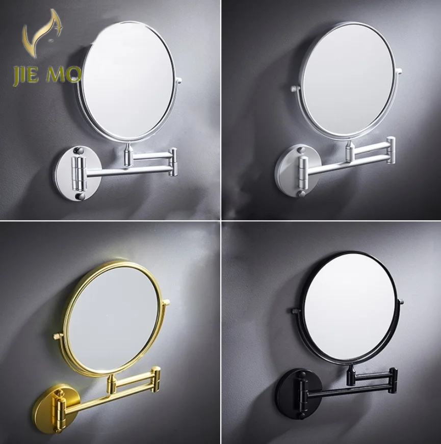 

Bathroom wall hanging makeup mirror Telescopic beauty mirror invisible 3x magnification double face makeup front mirror