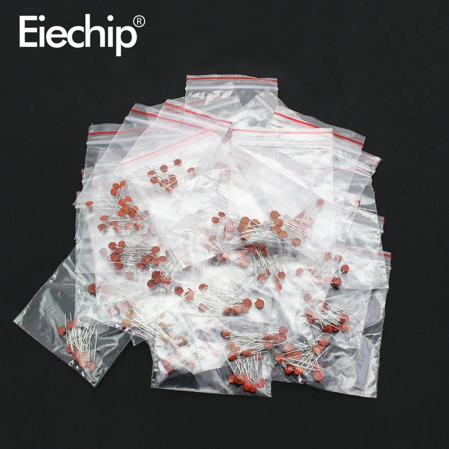 300pcs/lot Ceramic Capacitor Set Pack 2PF-0.1UF 30 Values*10pcs Electronic Components Package Capacitor Assorted Kit Samples Diy