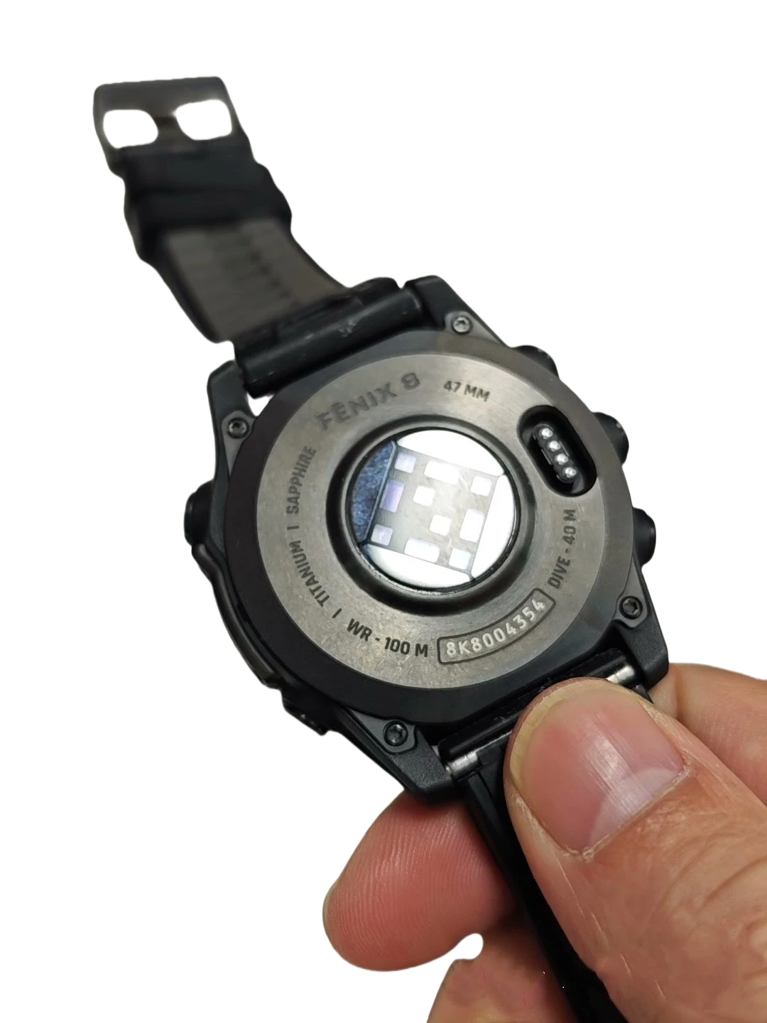 تستخدم garmin Fenix8 الشمسية Fenix 8 47 مللي متر سبائك التيتانيوم كشف الأكسجين في الدم GPS + GLONASS + Galileo + QZSS ماراثون ساعة ذكية 10ATM