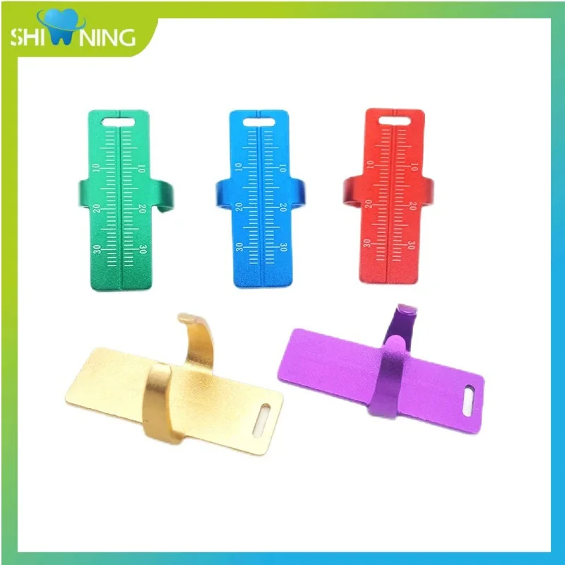 

5Pc Dental Endo Rulers Span Measure Scale Endodontic Finger Rulers Dentist Tools Materials Aluminium Endo Ruler