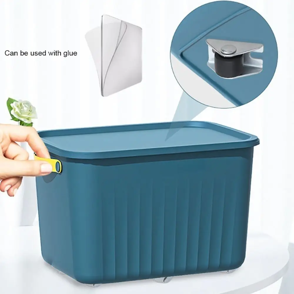 8Pcs Trash Can Storage Box Laundry Basket Directional Casters Drawer Tray Accessories Small Furniture Pulley 0.5inch Plastic