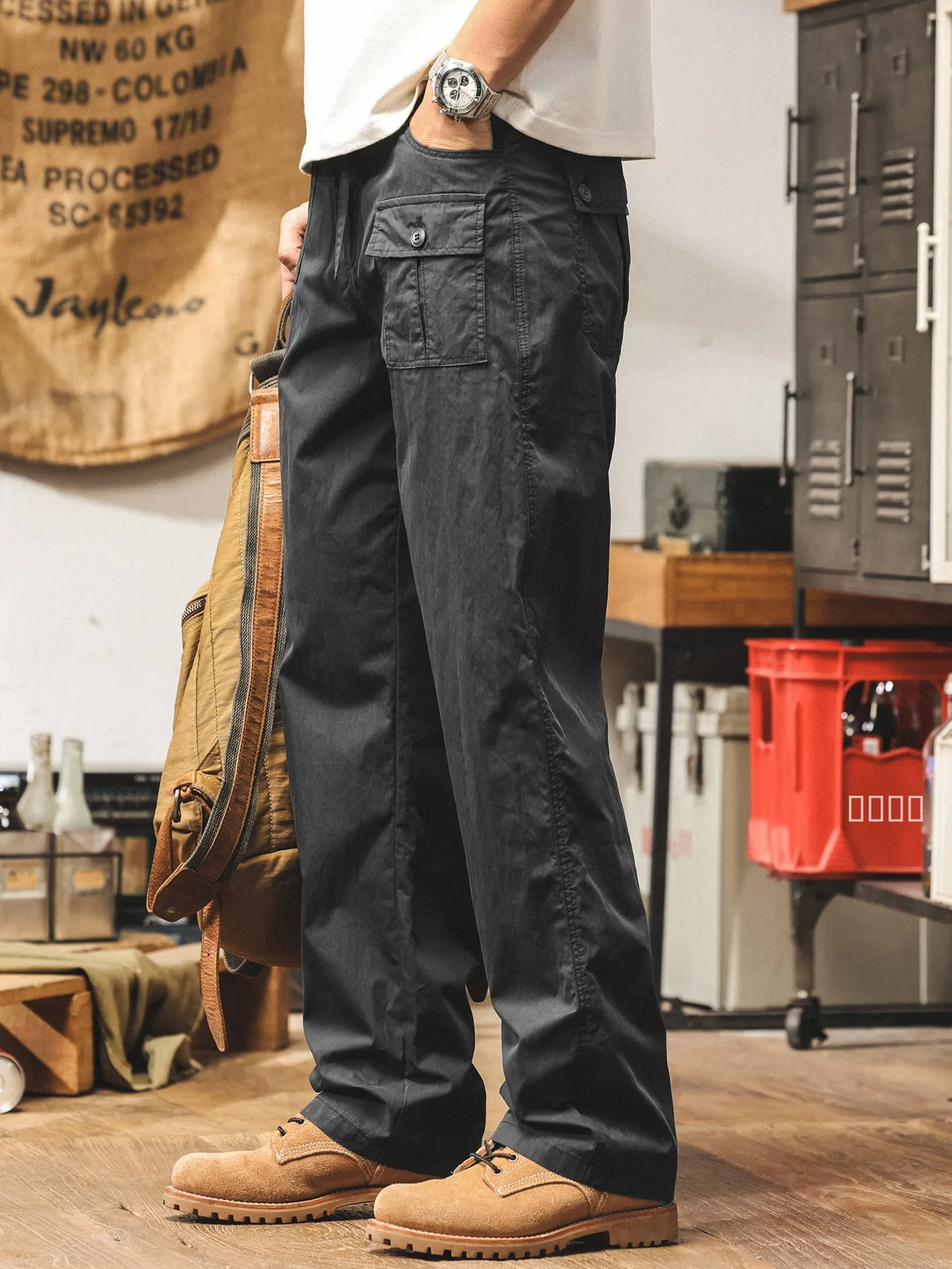 

Мужские летние тонкие брюки American Sle Qui Dry Workwear: новые, дышащие, свободные, прямые, для активного отдыха и повседневной носки