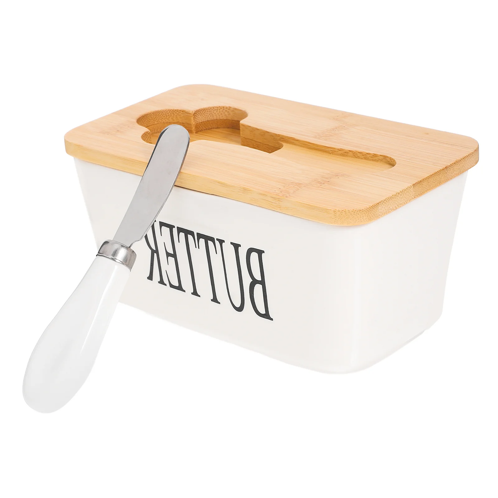 

1 комплект, кухонная коробка для масла, керамический контейнер для хранения еды, деревянная крышка, резак для масла, сыра, держатель, свежий герметичный дизайн