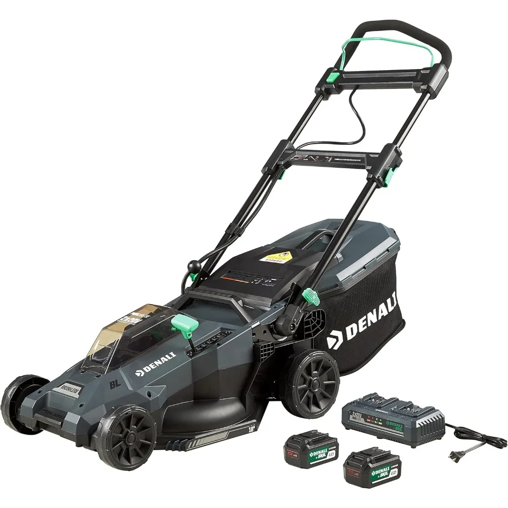 

Denali by SKIL 2 x 20V (40V) Brushless 18-Inch Push Lawn Mower Kit, Includes Two 4.0 Ah Lithium Batteries & Dual Port Charger