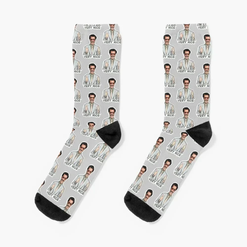 

Borat - very niiiice Socks cute hip hop Christmas Socks Women's Men's