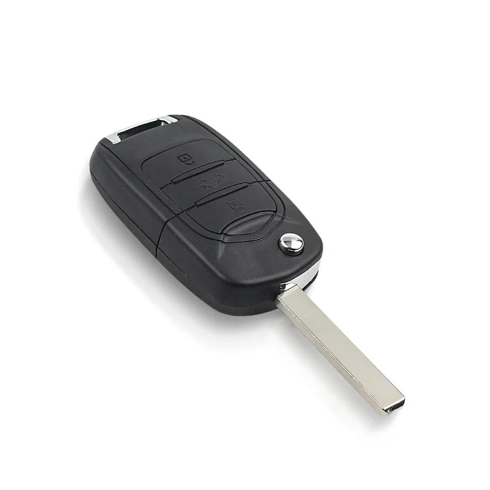 KEYYOU 3 Buttons Replacment Folding Flip Key Case Shell For Wuling Hongguang Baojun 630 730 560 310