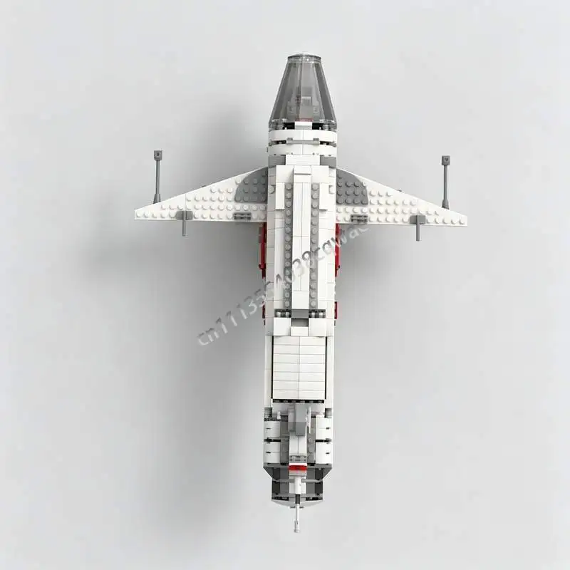 1019PCS Resistance Bomber Sci-Fi Space Fighter Model Custom Building Blocks MOC DIY Assembly Creative Bricks Toy Collection Gift