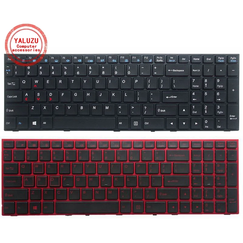 Teclado para Laptop Clevo com Iluminação Eua Novo P651se P655 P671 P655se P671sg P650 P801 P650sa P650se P651sg